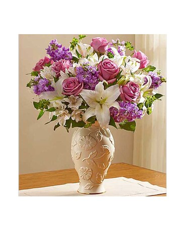 LENOX VASE LAVENDER LOVING BLOOMS