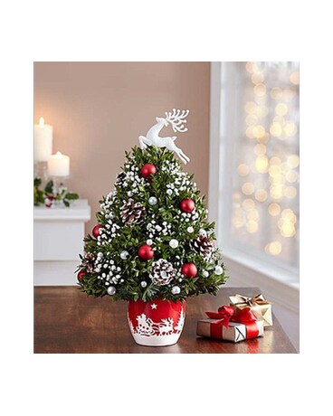 Santa's Sleigh Ride Flower Tree