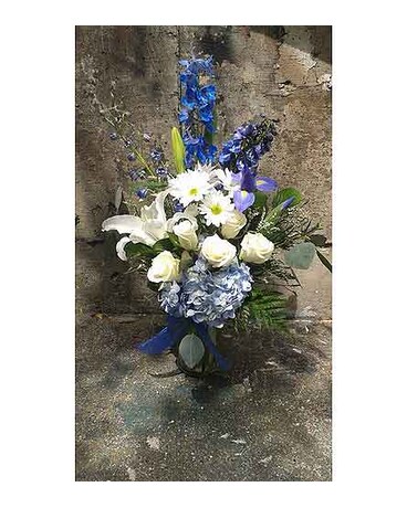 Sea Blue Flower Arrangement