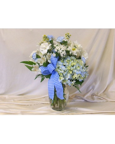 Blue Skies Vase Arrangement