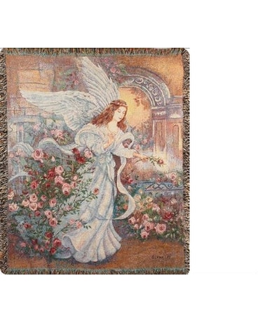 Angel of Love Tapestry Throw