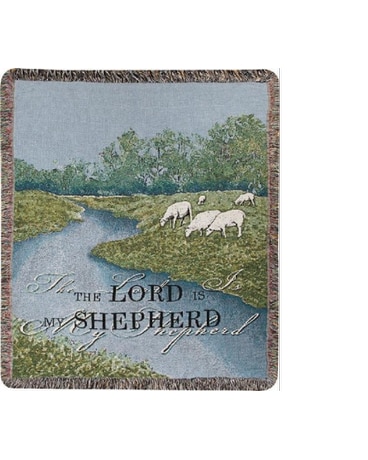 The Lord is my Shepherd Tapestry Throw