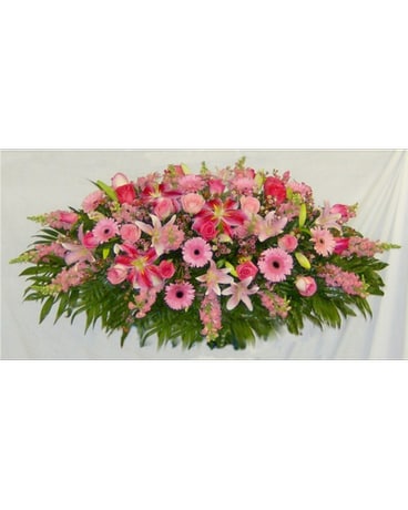 Overhead Spray of Mixed Flowers