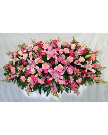 Overhead Spray of Mixed Flowers