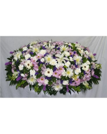 Overhead Spray of Mixed Flowers