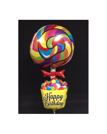 Whirly Pop Happy Birthday Mylar