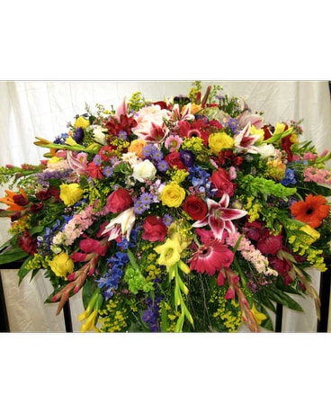 SPRING MEADOW CASKET SPRAY