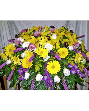 Purple & Gold Casket Piece