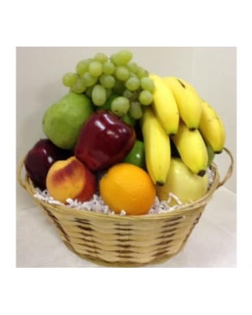 Fruit Basket Flower Arrangement