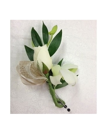 Orchid & Rose Boutonniere