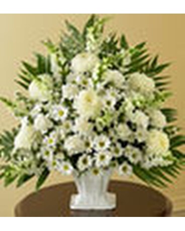 Sympathy Basket in White