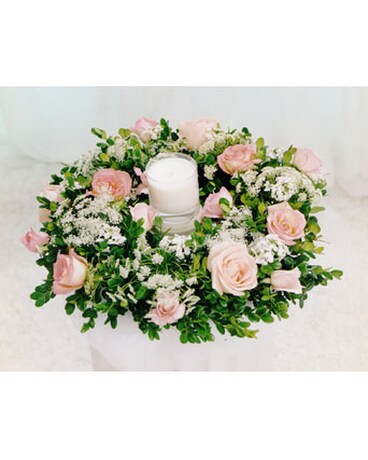 Wreath Arr W/ Candle