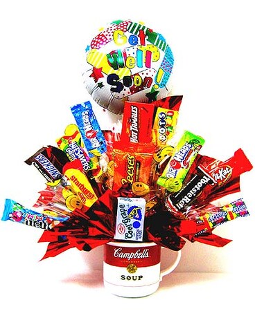 CB168 ''Sweet Therapy'' Get Well Candy Bouquet