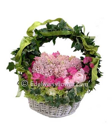 Fragrant Basket Flower Bouquet