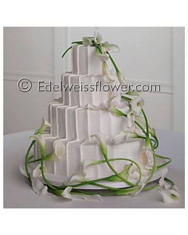 White calla cake