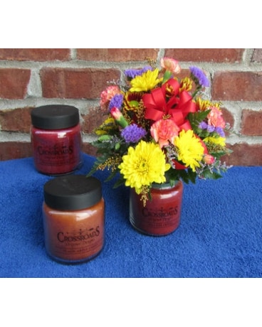 Medium Flipped Lid Candle Arrangement