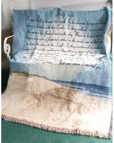 Footprint in the sand Afghan