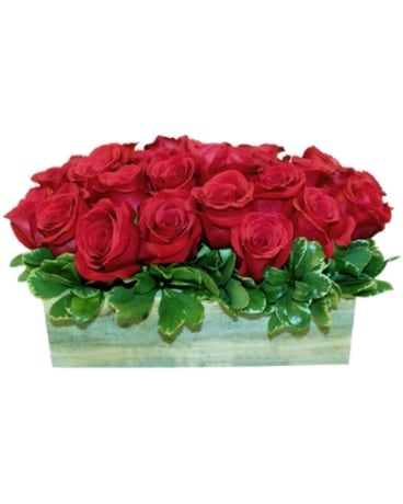 Roses (Rectangular Handmade Wood Box)