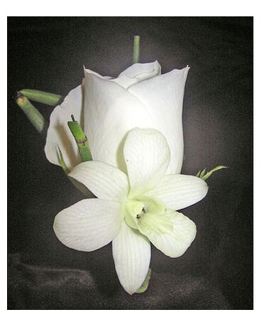 Modern White Boutonniere $18.50