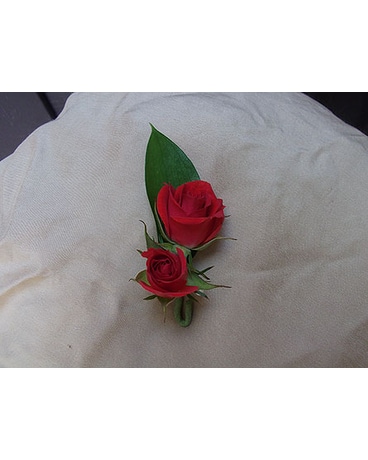 Red Rose Boutonniere - $15.00