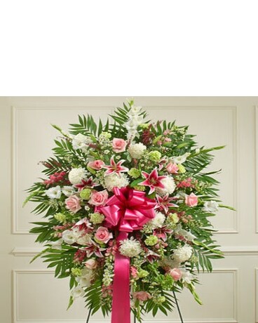 Multicolor Pastel Sympathy Standing Spray