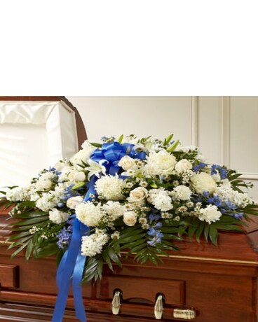 Blue & White Half Cover