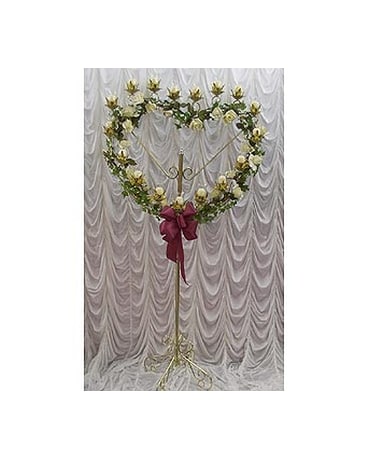 Brass Heart Candelabra