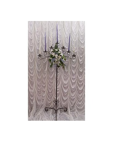 Pewter 7 Branch Candelabra