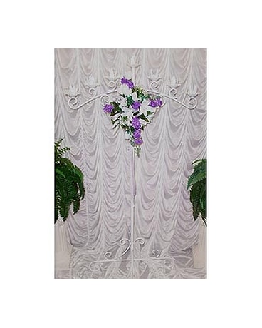 White 7 Branch Candelabra