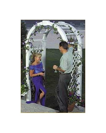 White Wedding Arbor