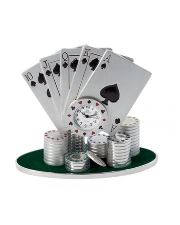 Poker Hand Clock with Chips
$48