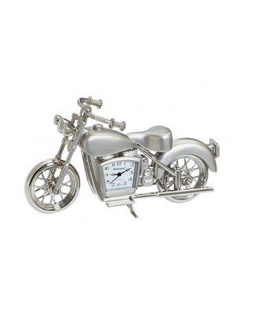 Silver Motorcycle Desk Clock
$35