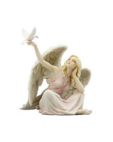 Winged Angel With Dove
$45