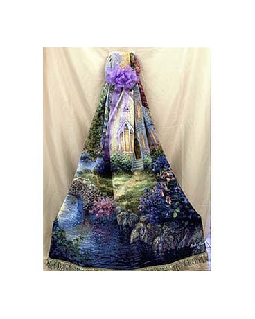 Throw - Church In The Country Flower Arrangement