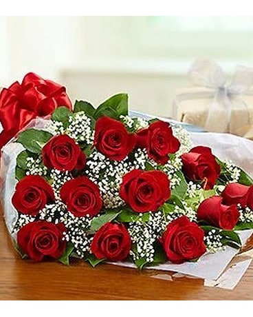 Dozen Roses Wrapped