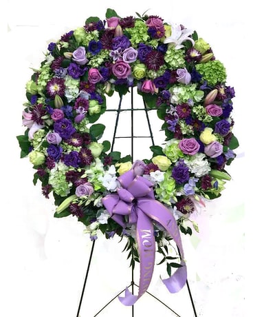 Burgundy, Purple, & Green Wreath