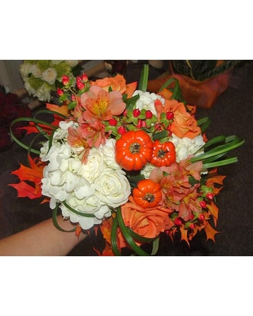 Fall Bouquet with Mini Pumpkins