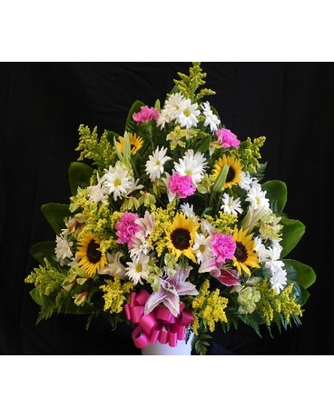 MTF621 Mixed Spring Fan Style w/ Sunflowers
