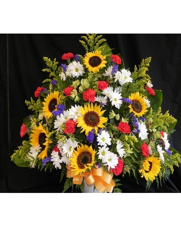 MTF623 Mixed Spring Fan Style w/ Sunflowers