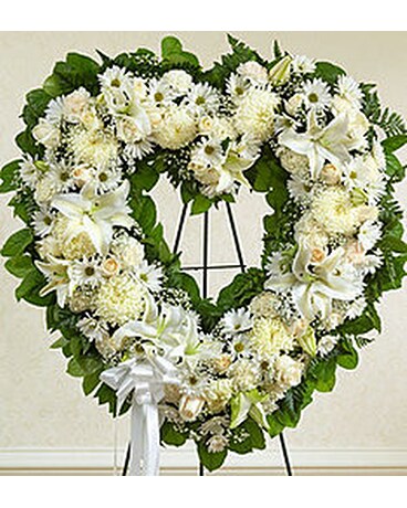 White Open heart