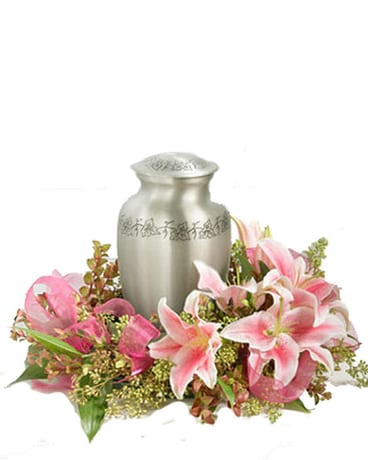 Lily Cremation Wreath