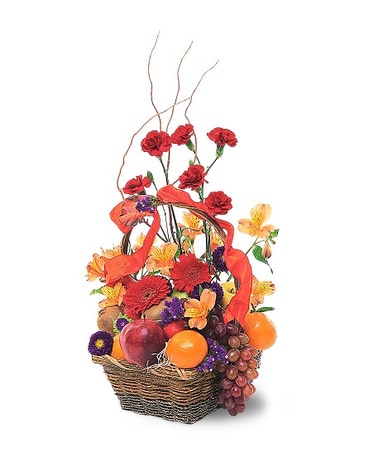 Fruits and Flowers Basket