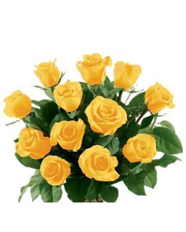 Yellow roses bouquet for birthday