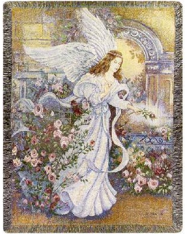 Angel of Love Tapestry Throw