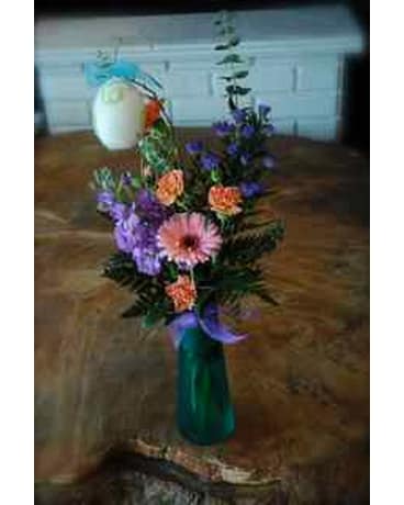 Spring has sprung bud vase