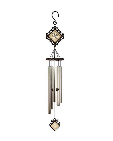 Carsons 35 Vintage Inspired Wind Chime - Faith