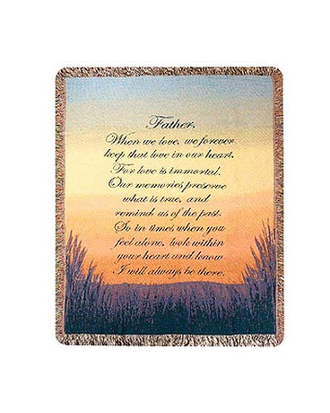 Forever a Father Tapestry Throw