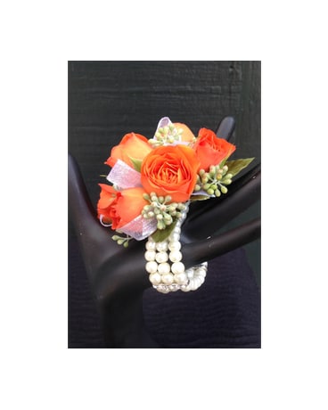 Keepsake Wrist Corsage with Pearl Bracelet