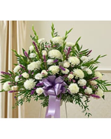 Lavender & White Basket