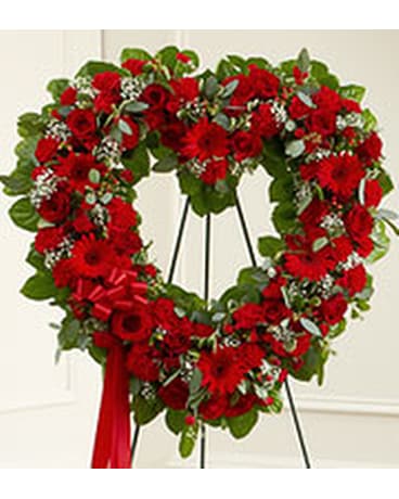 Red Heart Wreath